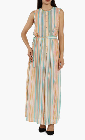 Canpar Candy Stripe Sleeveless Dress