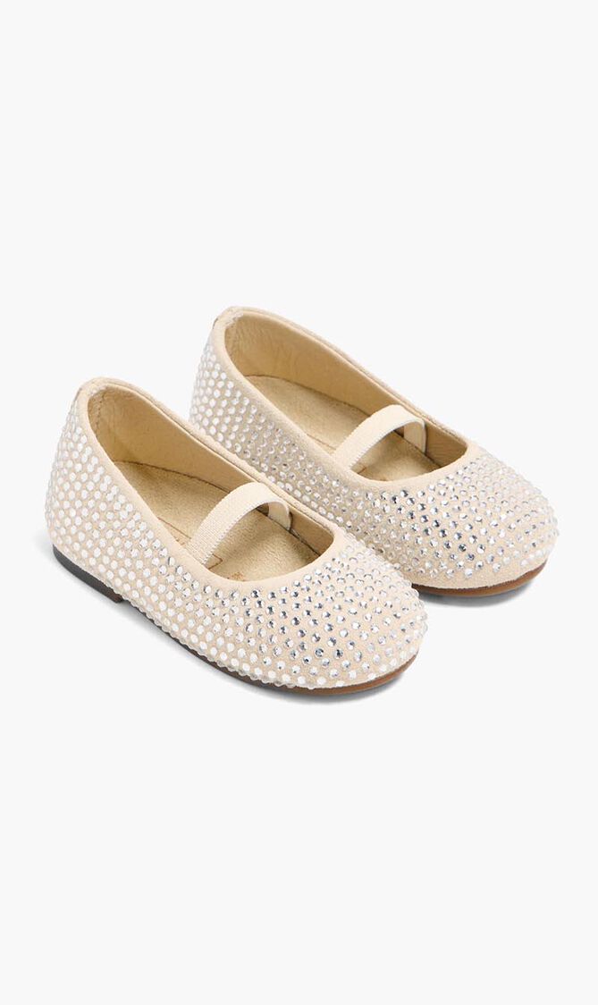 Crystal Ballet Flats