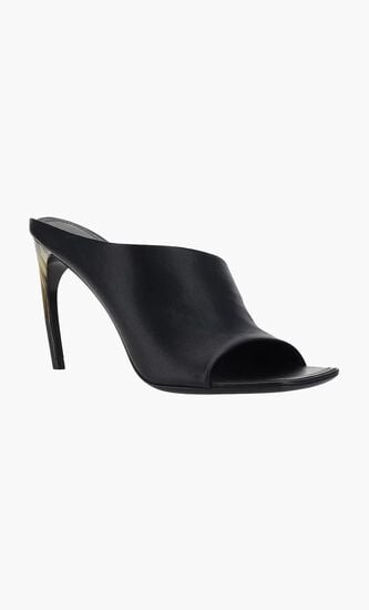 Curved Heeled Sandals