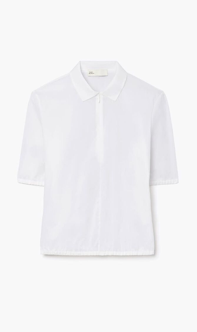 NYLON TAFFETA ZIP POLO