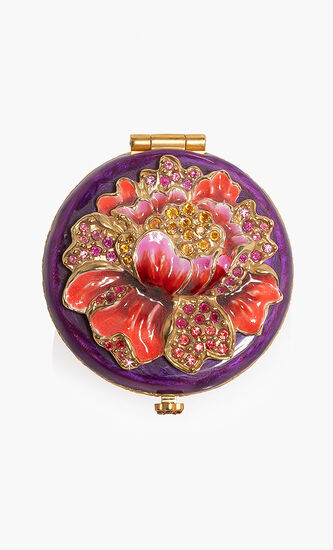 Floral Round Compact