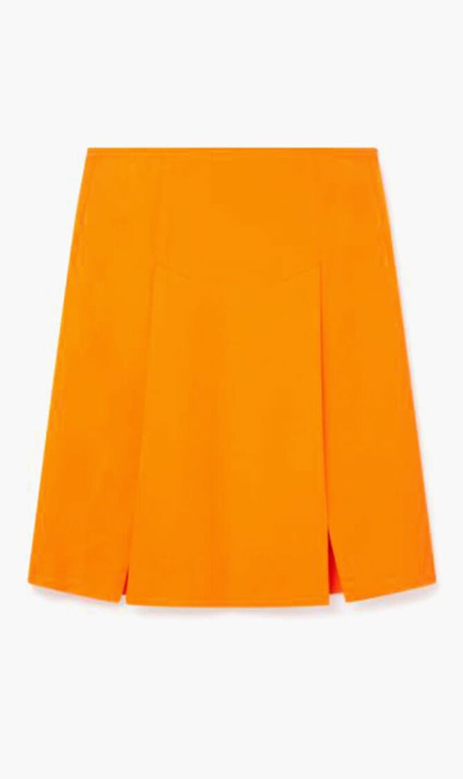 Side Slit Tailored Skirt