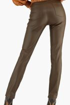 Caroline Pants - Coated Jersey Faux Leather