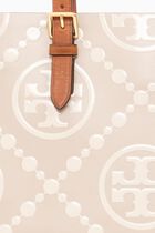 T Monogram Contrast Tote Bag T Monogram Contrast Tote Bag