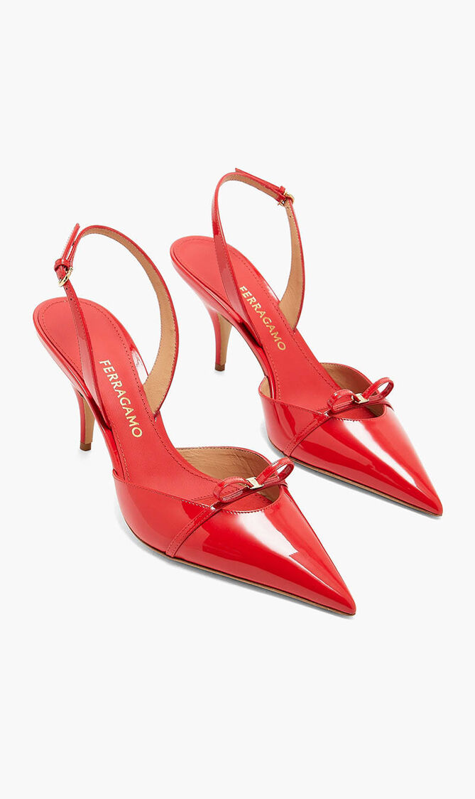 Mini Bow Slingback Pumps