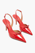 Mini Bow Slingback Pumps