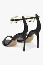 GOLD PAPERCLIP LEA HIGHSANDAL BLACK GOLD