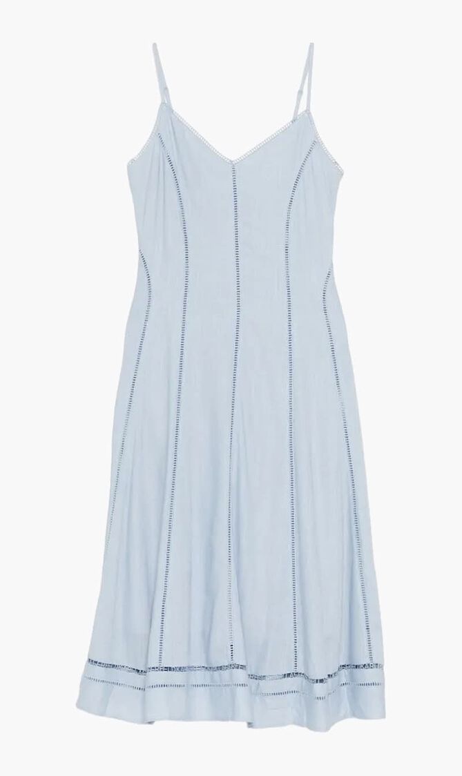Cut-out Embroidery Dress
