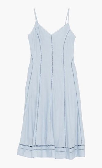 Cut-out Embroidery Dress