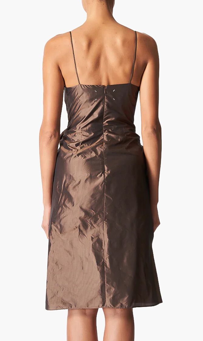 Strap Chestnut Midi Dress