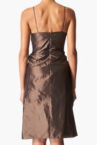 Strap Chestnut Midi Dress