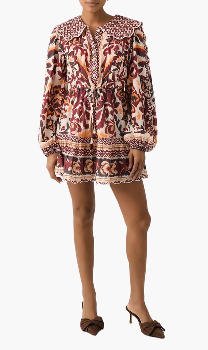 Toucans Scarf Mini Dress