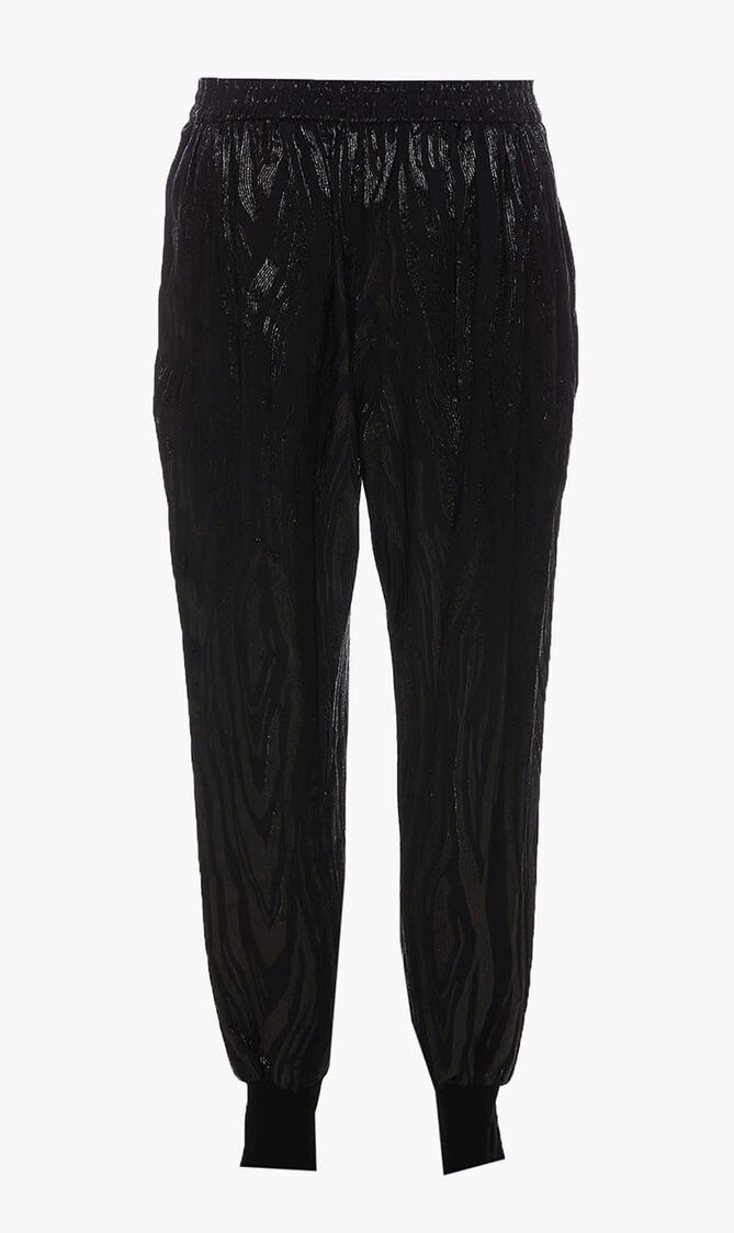 WOODGRAIN LUREX JOGGER
