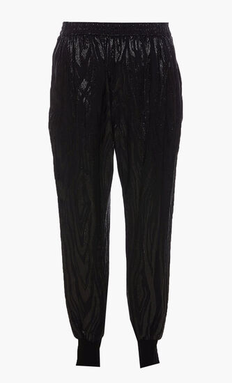 WOODGRAIN LUREX JOGGER