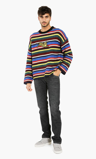 Jumping Tiger Stripes Sweater