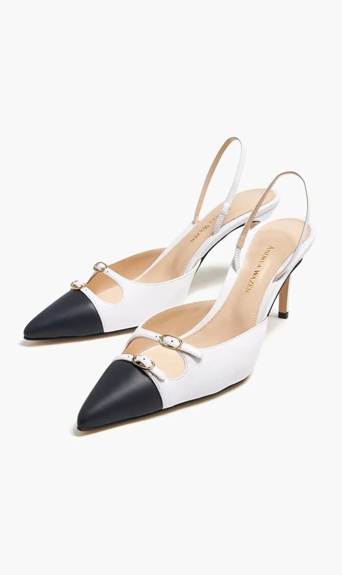 CAROLINE LEATHER FLAT - 75 MM