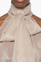 Blouse with Bow Collar