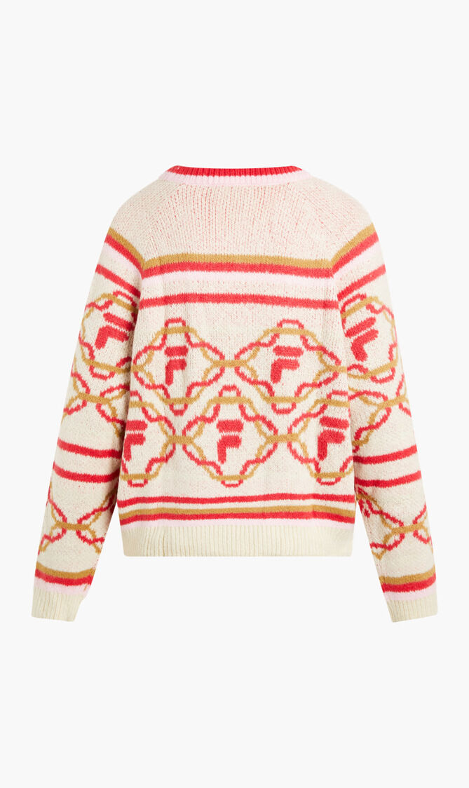 DEANA INTARSIA PLACEMENT CREW NECK