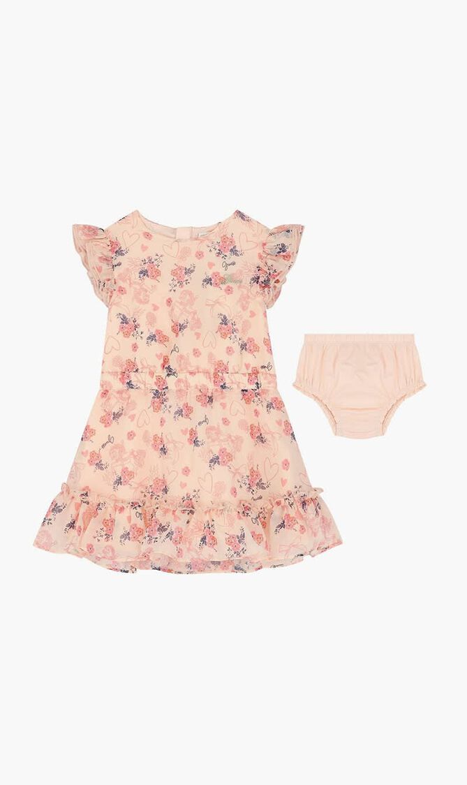 Floral Chiffon Dress Set