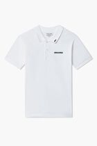 Embroidered Slogan Polo Shirt