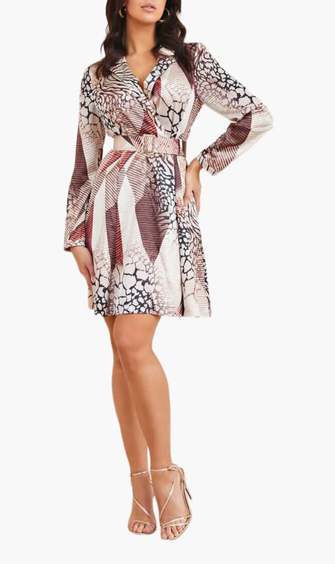 Marciano All Over Print Dress