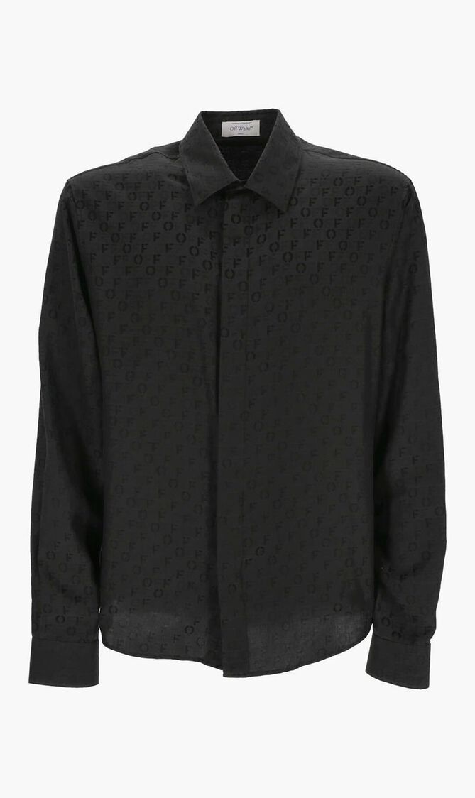 OFF AO JACQ SILKCOT SHIRT BLACK NO COLOR