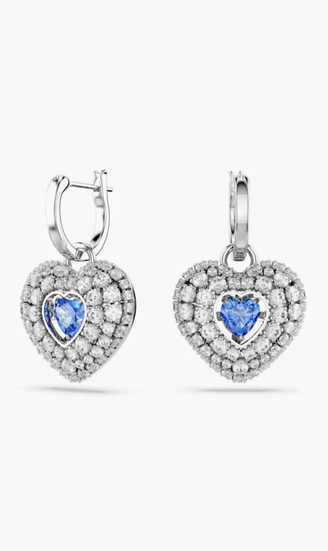 Hyperbola Drop Heart Earrings