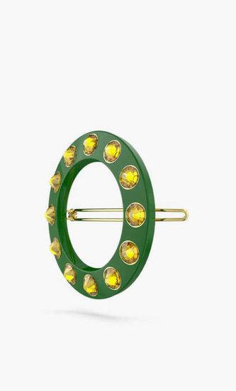 Chroma Green Round Hair Clip