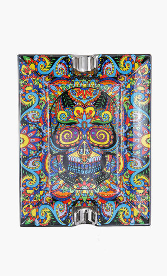 Skull Print Ashtray