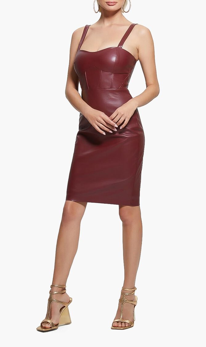 Reid Faux Leather Dress