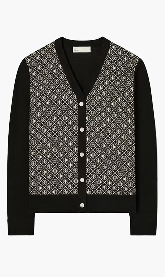 Silk Front Cardigan