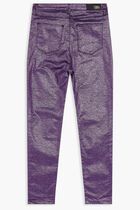 SHINY SKINNY DENIM PANTS