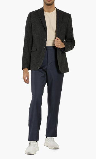 Plain Wool Trouser