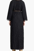 FLORAL LACE V NECK KAFTAN