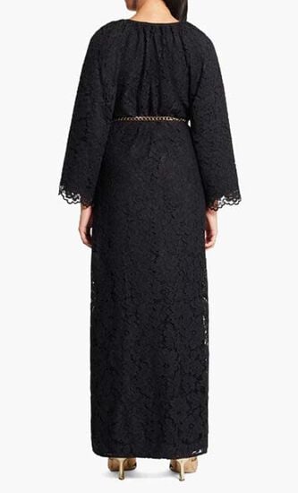 FLORAL LACE V NECK KAFTAN