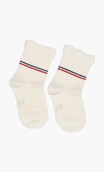 Striped Cotton-Blend Sock