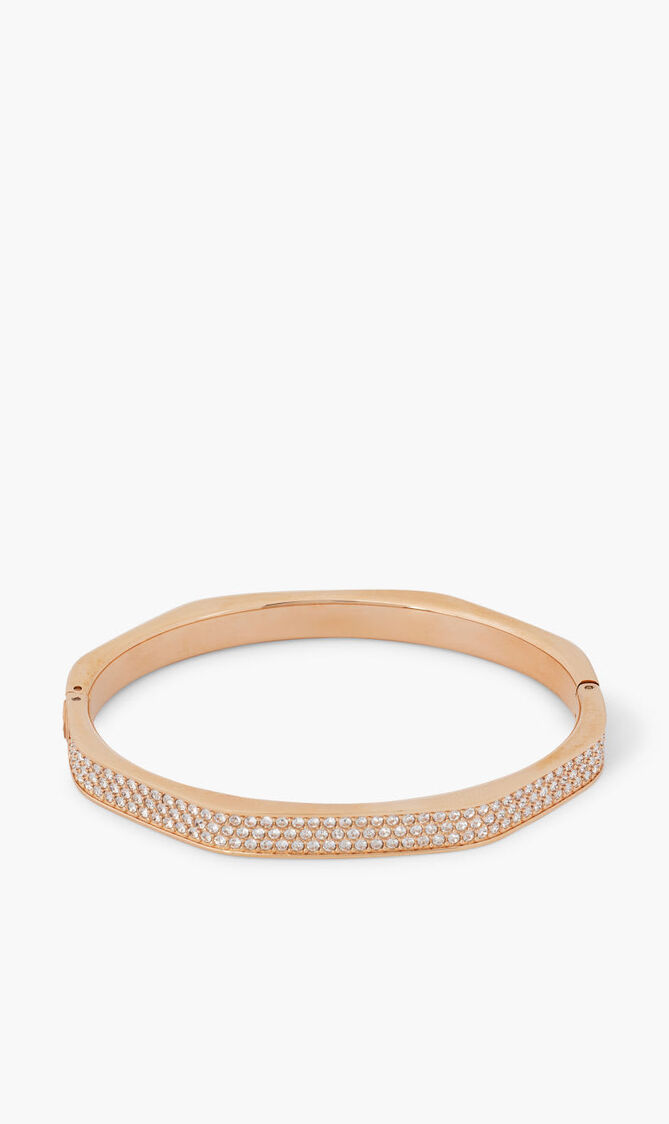 SJC RE DEXTERA BANGLE OCT PAVE CRY/ROS L