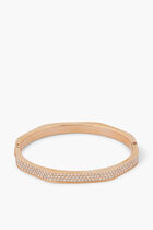 SJC RE DEXTERA BANGLE OCT PAVE CRY/ROS L