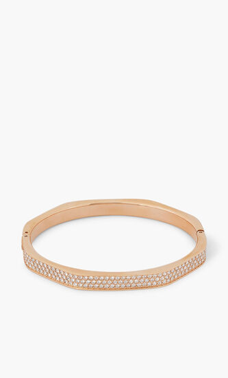 SJC RE DEXTERA BANGLE OCT PAVE CRY/ROS L