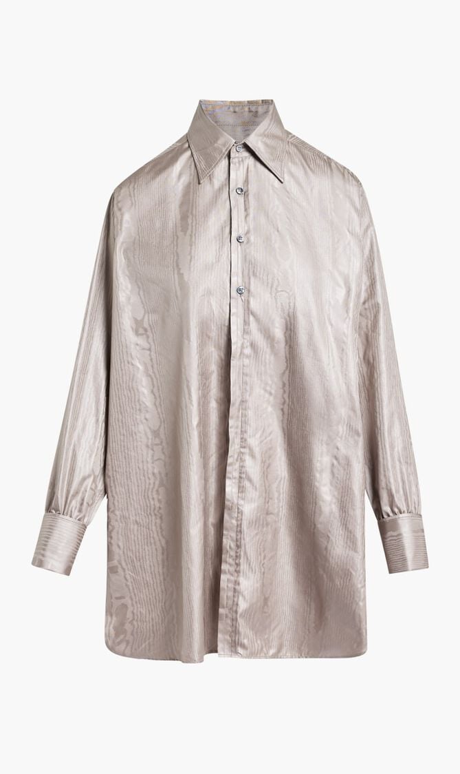 AVP OVERSIZE TAUPE LONG-SLEEVED SHIRT
