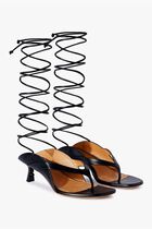 LOLLIPOP LACE UP SANDAL BLACK BLACK
