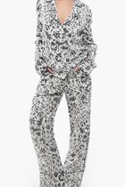 TATTOO PAJAMA LS SHIRTS WHITE BLACK