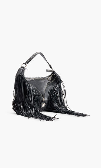 MEDUSA MEDIUM FRINGED HOBO BAG