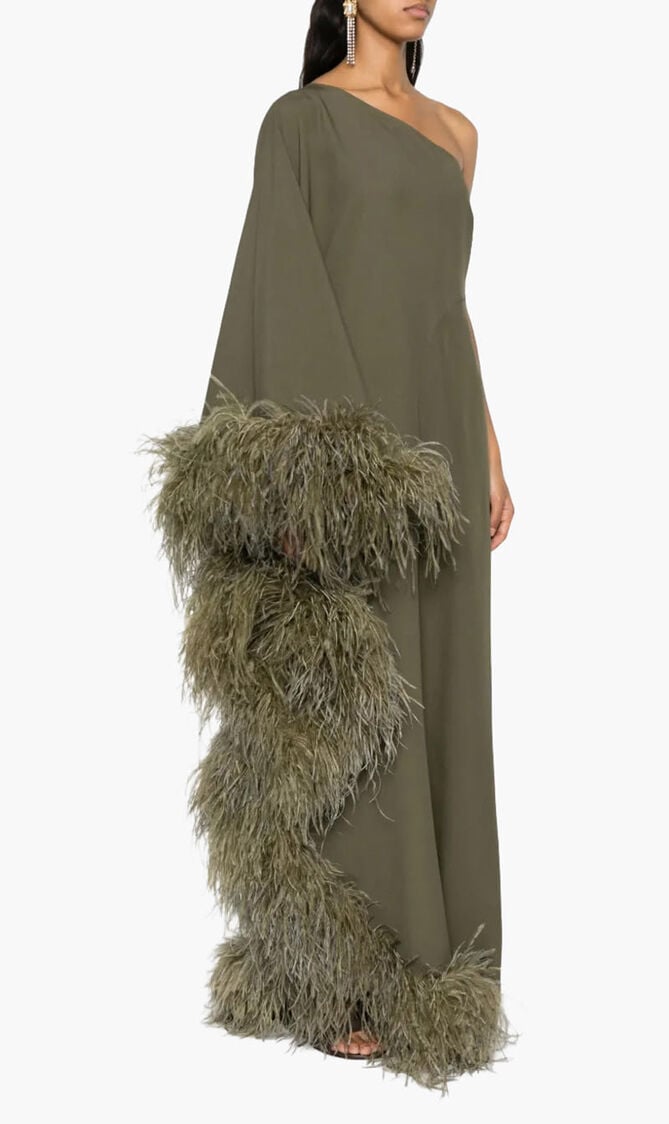 Ebro Feather Trim Jumpsuit
