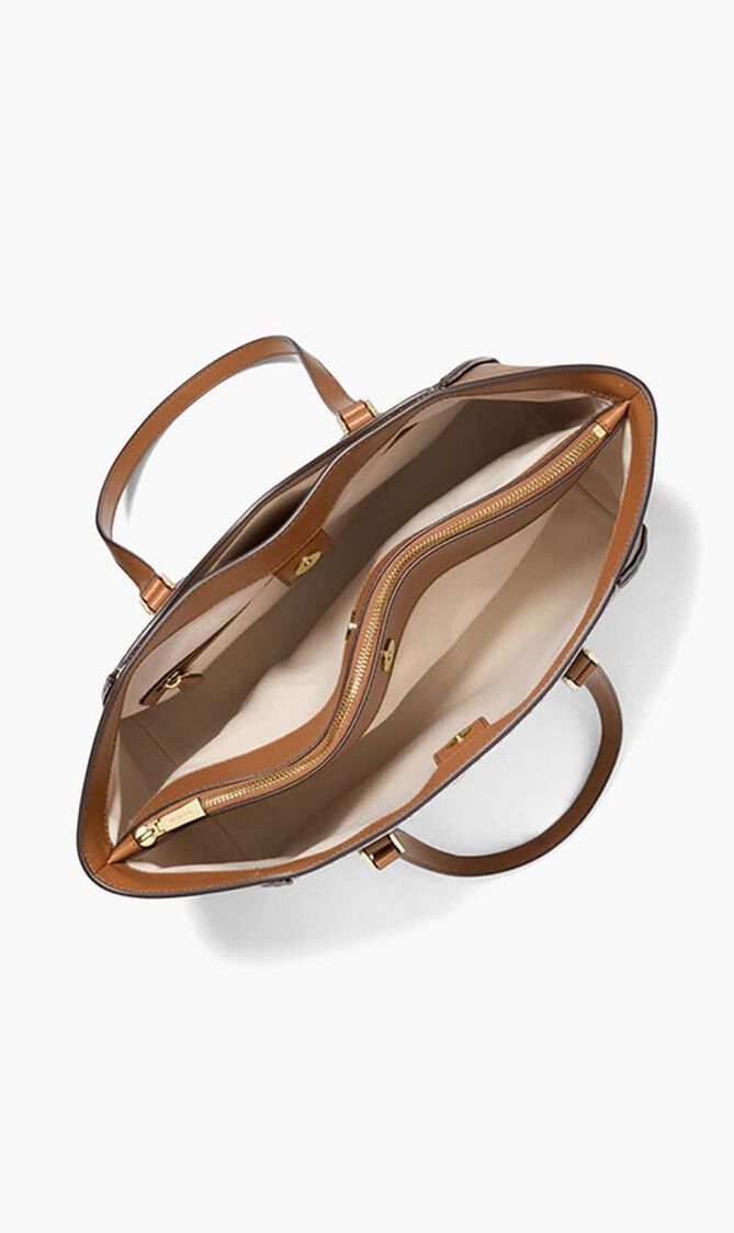 Taryn Large Signature Logo Tote Bag