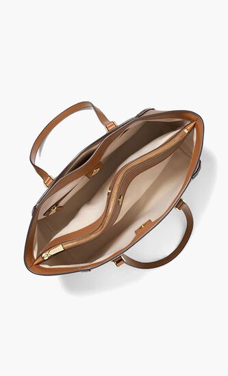 Taryn Large Signature Logo Tote Bag