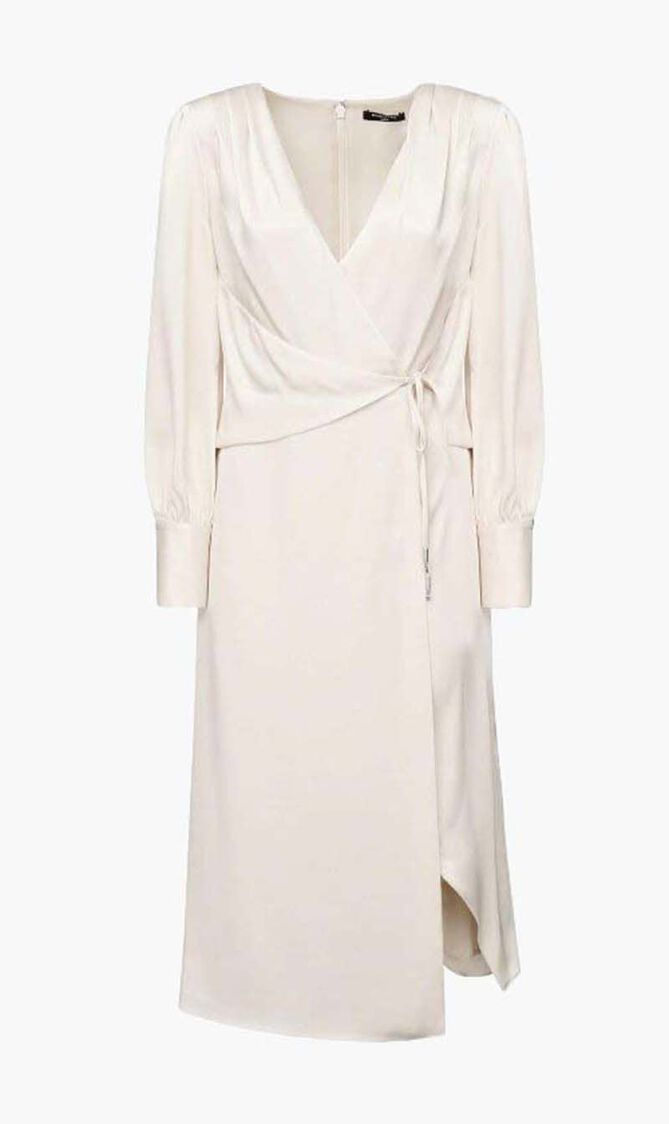 DION WRAP MIDI DRESS