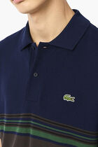 French Made Classic Fit Striped Polo Shirt