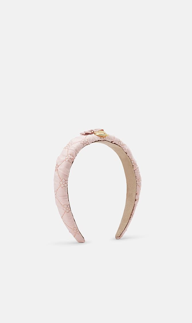 HELGA TINY FLOWER HEADBAND BLUSH