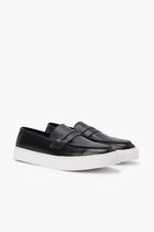 Classic Solid Leather Sneakers